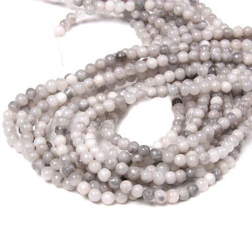 Perles En Pierre Polies 15.5 \""4mm Pour Hommes, Vente En Gros, Amazonite Naturelle, Fluorite, Pour La Fabrication De Bijoux Bricolage Pour Colliers Et Bracelets