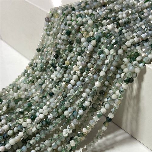 Perles En Pierre De Mica Violette Naturelle, Petite Perle À Facettes 3 /4 Mm, Brin De Tourmaline Rouge Pour La Fabrication De Bracelets De Bijoux Diy, Vente En Gros