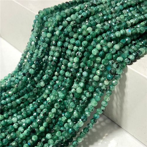 Perles En Pierre De Mica Violette Naturelle, Petite Perle À Facettes 3 /4 Mm, Brin De Tourmaline Rouge Pour La Fabrication De Bracelets De Bijoux Diy, Vente En Gros