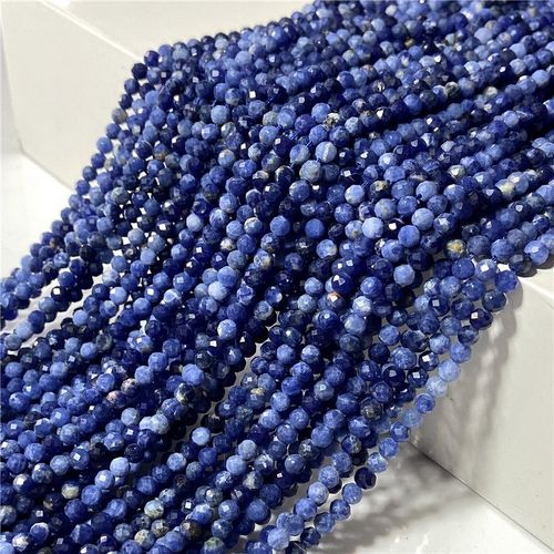 Perles En Pierre De Mica Violette Naturelle, Petite Perle À Facettes 3 /4 Mm, Brin De Tourmaline Rouge Pour La Fabrication De Bracelets De Bijoux Diy, Vente En Gros