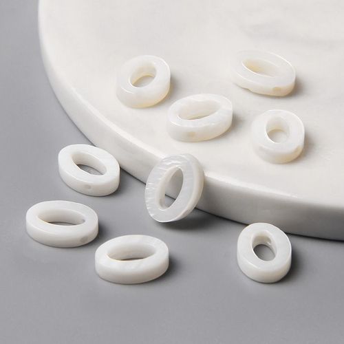 Perles De Nacre Numérique, Coquille Blanche Naturelle, En Vrac, Pour Bricolage, Bracelets, Collier, Accessoires Pour La Fabrication De Bijoux, Vente En Gros