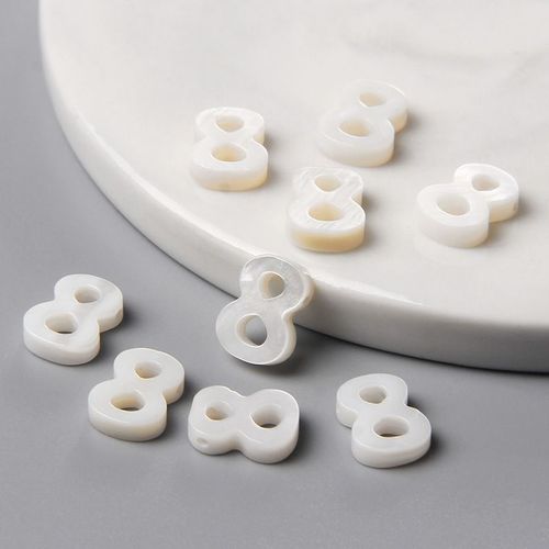 Perles De Nacre Numérique, Coquille Blanche Naturelle, En Vrac, Pour Bricolage, Bracelets, Collier, Accessoires Pour La Fabrication De Bijoux, Vente En Gros