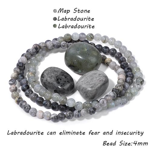 Ensemble De 3 Bracelets D'énergie Pour Femmes Et Hommes, Avec Pierre Brute, Cristal D'amazonite Naturelle, Bijoux, Équilibre De Yoga