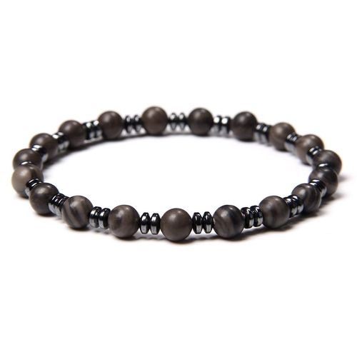 Bracelets En Hématite Noire Pour Hommes Et Femmes, Pierre Naturelle De Guérison, Perles En Onyx, Bracelets D'énergie, Bijoux De Santé Faits À La Main