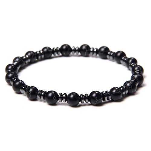 Bracelets En Hématite Noire Pour Hommes Et Femmes, Pierre Naturelle De Guérison, Perles En Onyx, Bracelets D'énergie, Bijoux De Santé Faits À La Main
