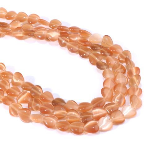 Perles En Pierre Naturelle Opale En Forme De Coeur, ¿Il De Chat, Amour, Perles Adt Pour Bijoux, Breloque Exécutive, Boucles D'oreilles Bricolage, Bracelet, Collier, Vente En Gros