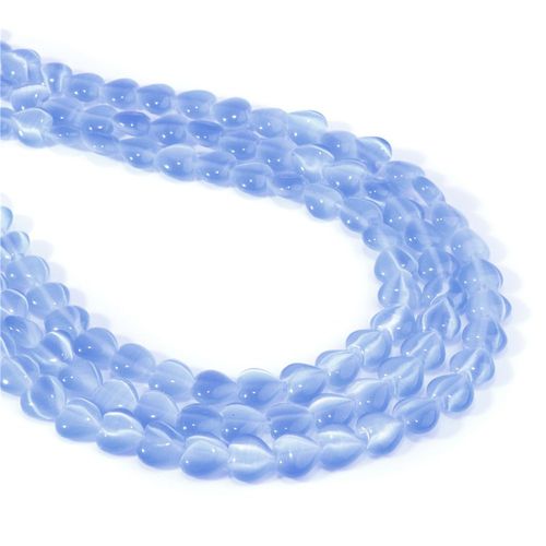 Perles En Pierre Naturelle Opale En Forme De Coeur, ¿Il De Chat, Amour, Perles Adt Pour Bijoux, Breloque Exécutive, Boucles D'oreilles Bricolage, Bracelet, Collier, Vente En Gros