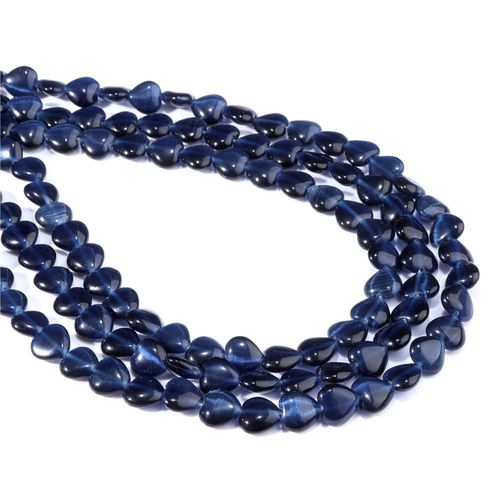 Perles En Pierre Naturelle Opale En Forme De Coeur, ¿Il De Chat, Amour, Perles Adt Pour Bijoux, Breloque Exécutive, Boucles D'oreilles Bricolage, Bracelet, Collier, Vente En Gros