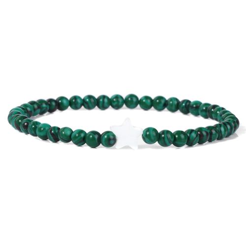 Bracelets En Perles De Pierre Pour Femmes Et Hommes, Breloques Étoiles En Coquillage Naturel, Bracelets En Cristal D'agate, Bijoux Féminins, Navire Chia, Mode, 4mm