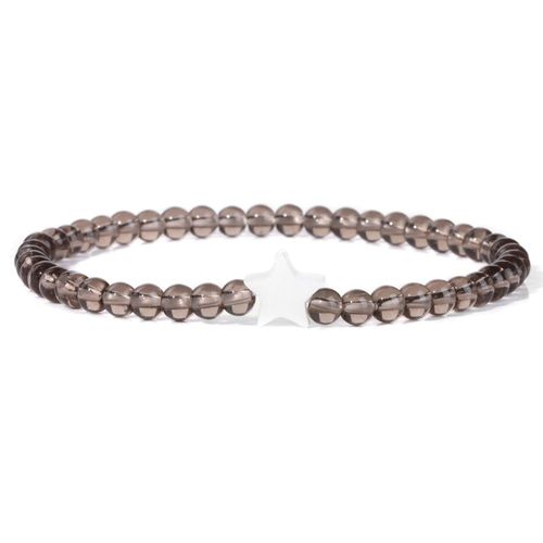 Bracelets En Perles De Pierre Pour Femmes Et Hommes, Breloques Étoiles En Coquillage Naturel, Bracelets En Cristal D'agate, Bijoux Féminins, Navire Chia, Mode, 4mm