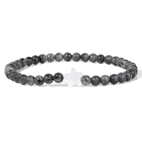Bracelets En Perles De Pierre Pour Femmes Et Hommes, Breloques Étoiles En Coquillage Naturel, Bracelets En Cristal D'agate, Bijoux Féminins, Navire Chia, Mode, 4mm