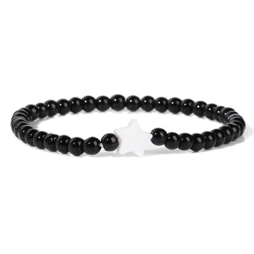 Bracelets En Perles De Pierre Pour Femmes Et Hommes, Breloques Étoiles En Coquillage Naturel, Bracelets En Cristal D'agate, Bijoux Féminins, Navire Chia, Mode, 4mm