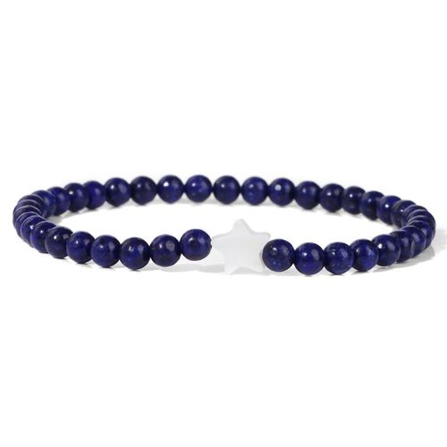 Bracelets En Perles De Pierre Pour Femmes Et Hommes, Breloques Étoiles En Coquillage Naturel, Bracelets En Cristal D'agate, Bijoux Féminins, Navire Chia, Mode, 4mm
