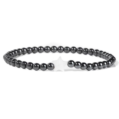 Bracelets En Perles De Pierre Pour Femmes Et Hommes, Breloques Étoiles En Coquillage Naturel, Bracelets En Cristal D'agate, Bijoux Féminins, Navire Chia, Mode, 4mm