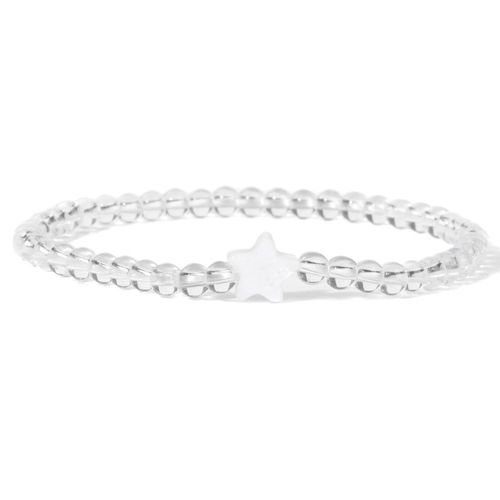 Bracelets En Perles De Pierre Pour Femmes Et Hommes, Breloques Étoiles En Coquillage Naturel, Bracelets En Cristal D'agate, Bijoux Féminins, Navire Chia, Mode, 4mm