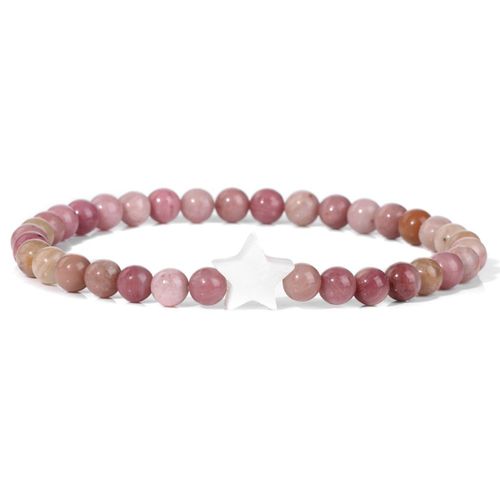 Bracelets En Perles De Pierre Pour Femmes Et Hommes, Breloques Étoiles En Coquillage Naturel, Bracelets En Cristal D'agate, Bijoux Féminins, Navire Chia, Mode, 4mm