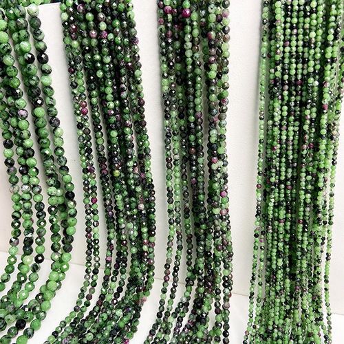 2/3/4mm Perles De Pierre De Zircon Naturel À Facettes Multicolores Perles De Cristal Pour La Fabrication De Bijoux Bricolage Bracelet Accessoires 15