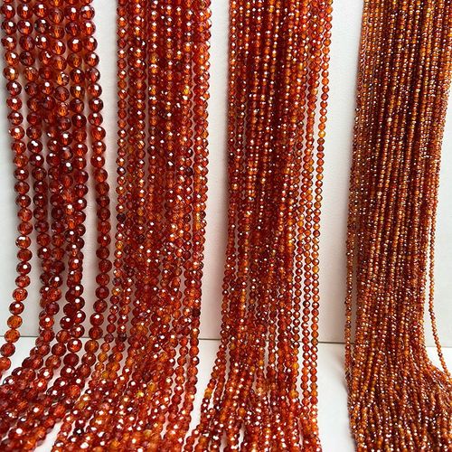 2/3/4mm Perles De Pierre De Zircon Naturel À Facettes Multicolores Perles De Cristal Pour La Fabrication De Bijoux Bricolage Bracelet Accessoires 15
