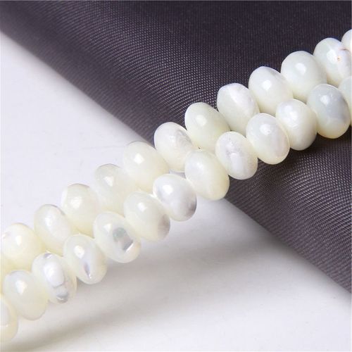 Perles De Boulier En Coquillage Naturel 4-8mm, Perles D'eau Douce, Nacre Polie, Pour Bricolage, Fabrication De Bijoux, Bracelets, Cadeau