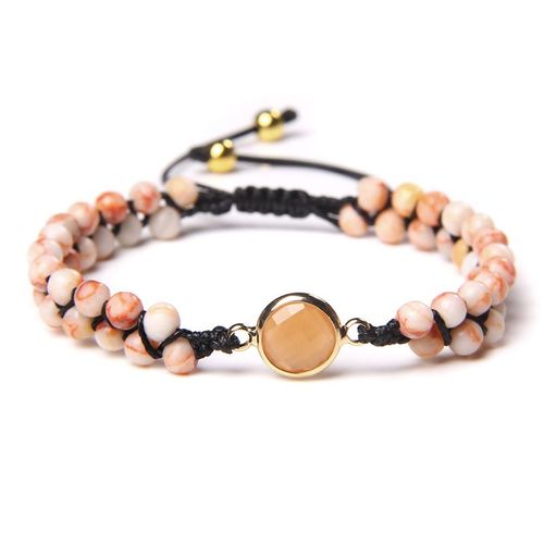 Bracelet Perlé En Pierre Naturelle, Double Couche, Taille Ajustable, Corde Tressée, Amazonite, Bijoux De Guérison, Cadeau Pour Femmes, Reiki