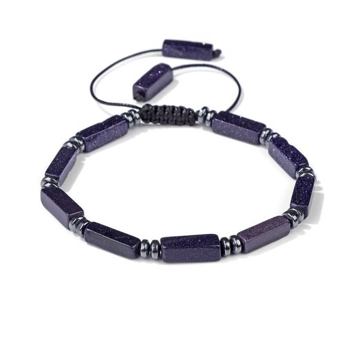 Bracelet Long En Perles Cuboïdes Pour Hommes Et Femmes, Pierre De Sang Naturelle, Bracelets Tressés En ¿Il De Tigre, Bijoux En Hématite, Mode