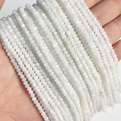 Perles De Boulier En Apatite Naturelle 3x4mm, Rondelles Polies, Perles D'espacement Pour La Fabrication De Bijoux, D'accessoires, De Bracelets Et De Colliers, 15 Pouces