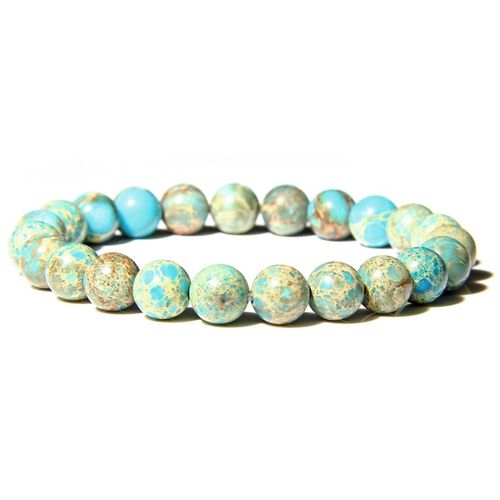Bracelet En Fluorite Flash Arc-En-Ciel Pour Femmes Et Hommes, Perles En Pierre Naturelle Polie, Équilibre Énergétique De Guérison, Yoga, Amitié, 8 Mm