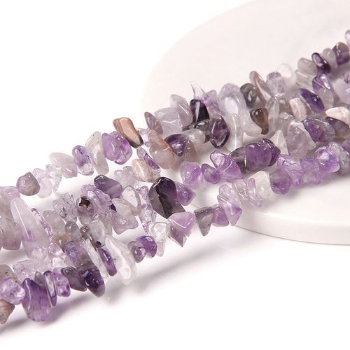 Perles De Puces Naturelles 3-5mm, Améthyste, Pierre De Gravier, Énergie De Guérison, Pour Bricolage, Fabrication De Bijoux, Décor, Bracelets, Boucles D'oreilles