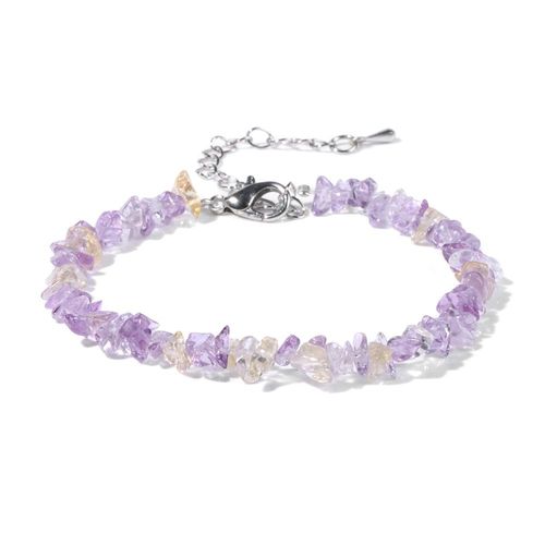 Bracelet En Pierre Naturelle, Cristal De Guérison, Aigue-Marine, Bijou Fait À La Main, Pour Couple, Ami, Anniversaire