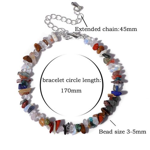 Bracelet En Pierre Naturelle, Cristal De Guérison, Aigue-Marine, Bijou Fait À La Main, Pour Couple, Ami, Anniversaire