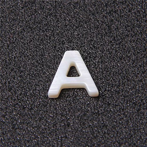 10 Pièces/Paquet 26 Lettres Majuscules Blanc Naturel Nacre Coquille Perles Breloque Pour Bricolage Fabrication De Bijoux Accessoire Collier Pendentif