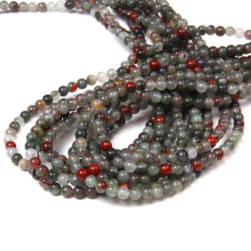 Perles D'agates Naturelles Rondes Polies, Pierre De Cristal, Petites Perles Pour Bijoux, Collier Fait Main, Accessoires De Bracelets, 15 Po, 4mm