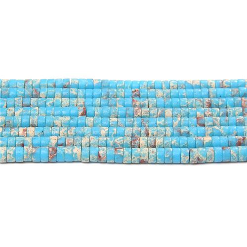 Perles D'espacement En Pierre De Boulier Plat, Turquoises, Agates, Jaspe Impérial, Rondelle Pour Bijoux, Bracelet Exécutif, Collier, Bague, Bricolage