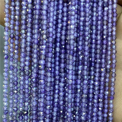 Perles De Pierre À Facettes Bleues De 3mm, Aigue-Marine Aa Naturelle, Dentelle, Agate Brillante, Micro Petite Perle Libre Pour La Fabrication De Bijoux, Décor De Bracelet