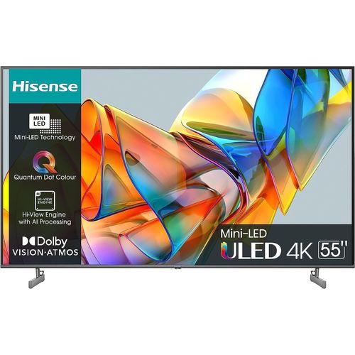 Hisense 55U62KQ Téléviseur ULED Mini LED 55" UHD 4K Smart TV