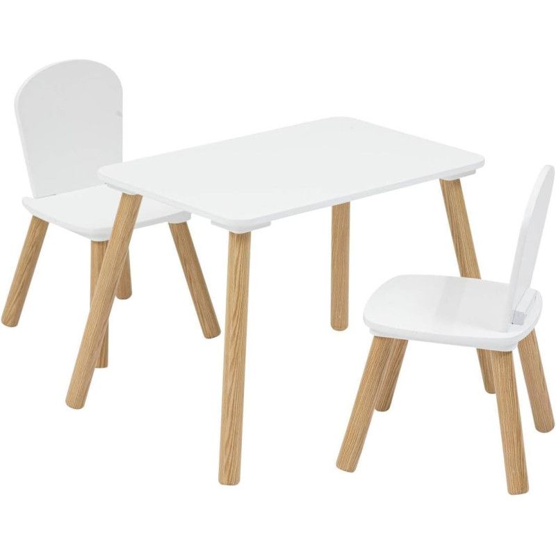 Ensemble de table et chaises pour enfant - Blanc -
