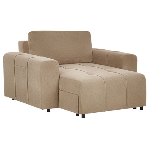 Chaise Longue En Tissu Marron Innvik
