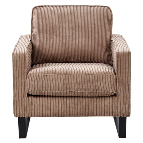 Fauteuil Vind Ii Velours Côtelé Beige