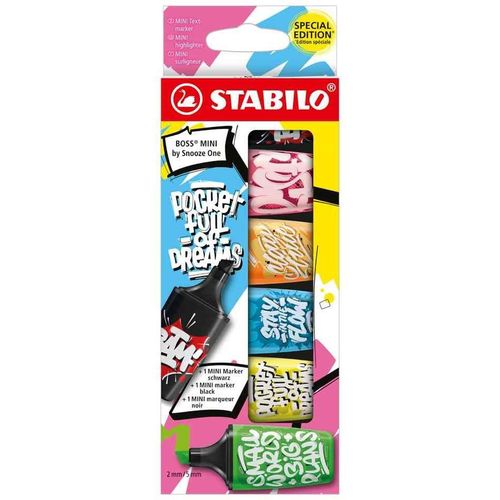 Stabilo Surligneur Boss Mini By Snooze One, Étui De 6