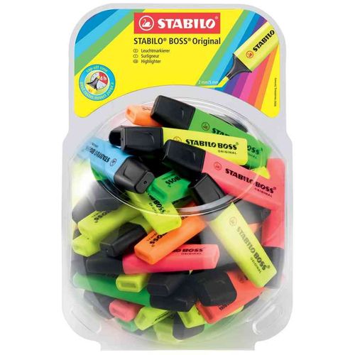 Stabilo Surligneurs Boss Original, Présentoir De 60 Pièces