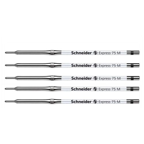 Schneider Lot De 5 Recharges Express 75 Pointe Moyenne Noir