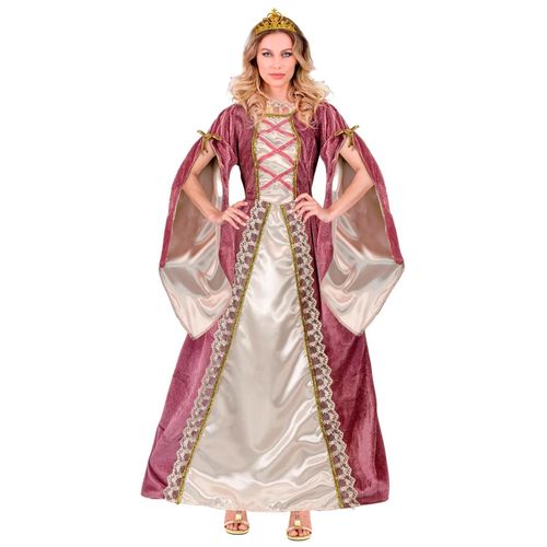 Déguisement Princesse Médiévale Rose Et Blanche Femme - Taille: M