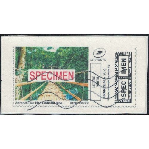 France Vignette Sur Fragment Used Mon Timbre En Ligne Spécimen Affranchie Su
