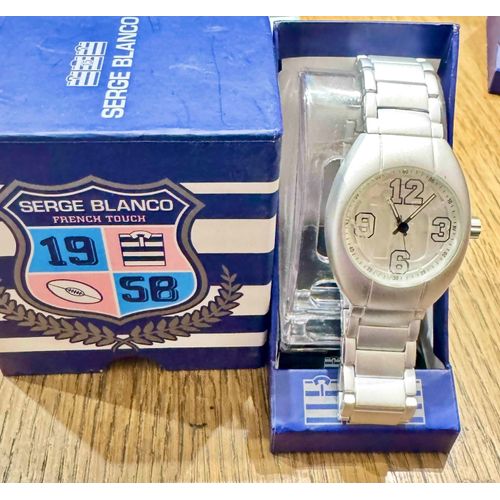 Montre Serge Blanco Blanche Superbe Etat Avec Boite