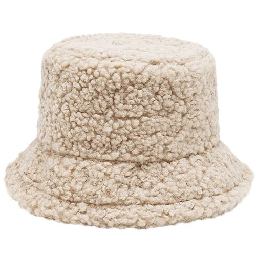 Teddy Style Agneaux Laine Seau Chapeau Mignon Filles Sports De Plein Air Casquette De Pêcheur Pour Femmes Casual Hiver Chaud Chapeau