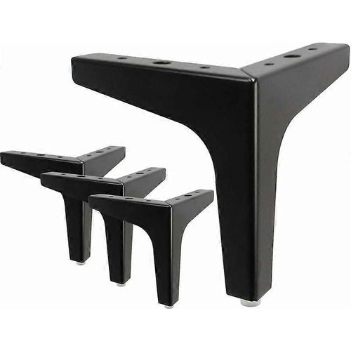 7/17.5cm Pieds De Meubles En Métal, 4pcs Diamant Triangle Métal Table Pieds Meubles Pieds Bricolage Remplacement Pour Cabinet Canapé Canapé Étagère Ottoman