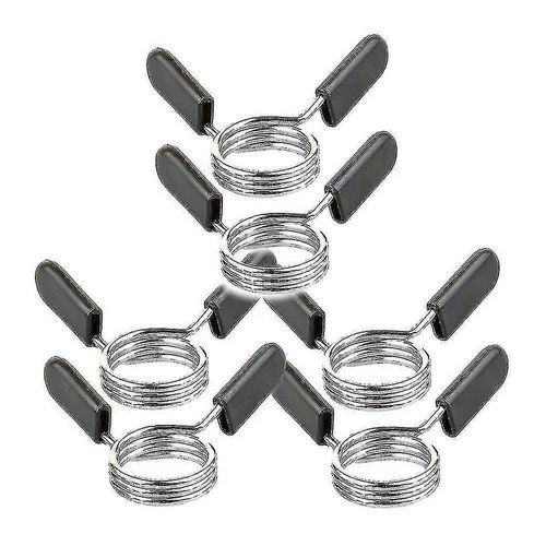 6 Pièces Serrure À Ressort De Barre D¿Haltères, Fixation D¿Haltères (30 Mm)