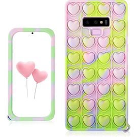 Coeur Vert Pour Samsung Galaxy Note 9 Coque En Silicone Coque En Silicone\U2002design Dessin Animé Drôle Mignon Unique Fidget Esthétique Assez Cool Kawaii Fun Cover Cases Pour