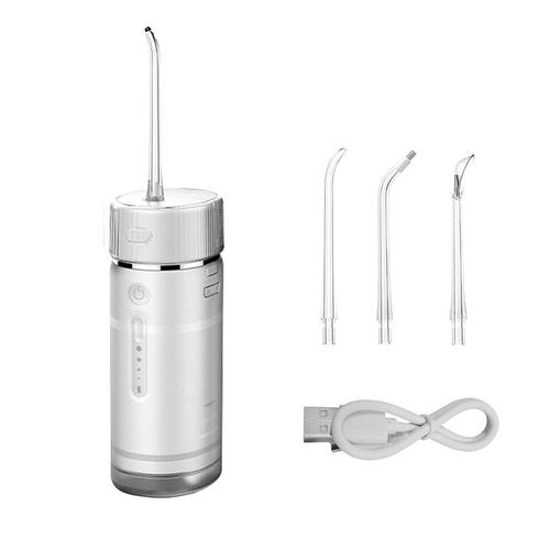 Portable Power Dental Flossers Nettoyeur de dents sans fil pour les soins des ponts dentaires, irrigateur buccal avec réservoir télescopique