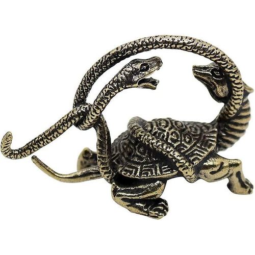 Statue en laiton Dragon en laiton Figurines Dieu chinois Bête Statue pour animaux Sculpture Cadeau Artisanat Décor de collection Feng Shui Ornement (basalte)